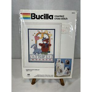 Rainbow Bear Sampler Counted Cross Stitch Kit Bucilla 40181 Size 11 x 14 LGBTQ